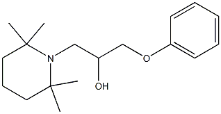 1-phenoxy-3-(2,2,6,6-tetramethyl-1-piperidinyl)-2-propanol 结构式