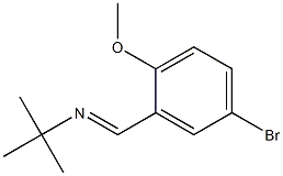 N-(5-bromo-2-methoxybenzylidene)-N-(tert-butyl)amine 结构式