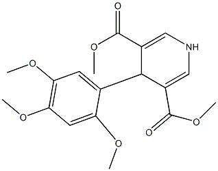 dimethyl 4-(2,4,5-trimethoxyphenyl)-1,4-dihydro-3,5-pyridinedicarboxylate 结构式