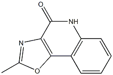 2-methyl[1,3]oxazolo[4,5-c]quinolin-4(5H)-one 结构式