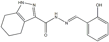 N'-(2-hydroxybenzylidene)-4,5,6,7-tetrahydro-1H-indazole-3-carbohydrazide 结构式