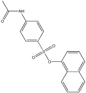 1-naphthyl 4-(acetylamino)benzenesulfonate 结构式