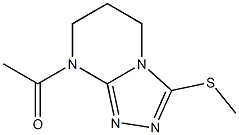 8-acetyl-5,6,7,8-tetrahydro[1,2,4]triazolo[4,3-a]pyrimidin-3-yl methyl sulfide 结构式
