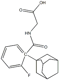 1-adamantyl[(2-fluorobenzoyl)amino]acetic acid 结构式