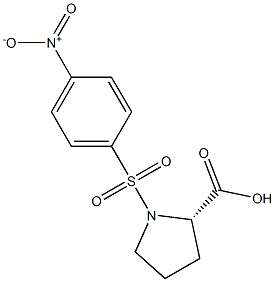 1-({4-nitrophenyl}sulfonyl)proline 结构式