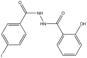 2-hydroxy-N'-(4-iodobenzoyl)benzohydrazide 结构式