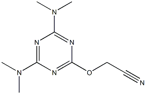 {[4,6-bis(dimethylamino)-1,3,5-triazin-2-yl]oxy}acetonitrile 结构式