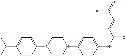 4-{4-[4-(4-isopropylphenyl)-1-piperazinyl]anilino}-4-oxo-2-butenoicacid 结构式