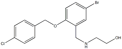 2-({5-bromo-2-[(4-chlorobenzyl)oxy]benzyl}amino)ethanol 结构式