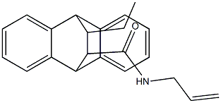 N-allyl-16-ethyltetracyclo[6.6.2.0~2,7~.0~9,14~]hexadeca-2,4,6,9,11,13-hexaene-15-carboxamide 结构式