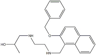 1-{[2-({[2-(benzyloxy)-1-naphthyl]methyl}amino)ethyl]amino}-2-propanol 结构式