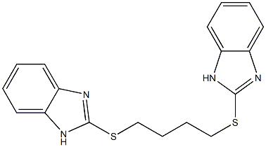 2-{[4-(1H-benzimidazol-2-ylsulfanyl)butyl]sulfanyl}-1H-benzimidazole 结构式