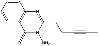 3-amino-2-(3-pentynyl)-4(3H)-quinazolinone 结构式