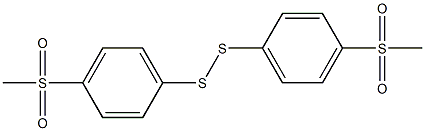 bis[4-(methylsulfonyl)phenyl] disulfide 结构式