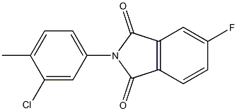 2-(3-chloro-4-methylphenyl)-5-fluoro-1H-isoindole-1,3(2H)-dione 结构式