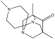 1',5,7-trimethyl-6-oxospiro[1,3-diazatricyclo[3.3.1.1~3,7~]decane-2,4'-piperidine] 结构式