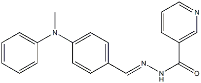 N'-[4-(methylanilino)benzylidene]nicotinohydrazide 结构式