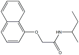 N-(sec-butyl)-2-(1-naphthyloxy)acetamide 结构式