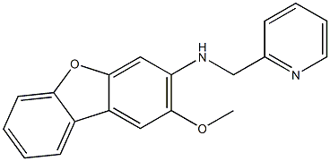 2-methoxy-N-(2-pyridinylmethyl)dibenzo[b,d]furan-3-amine 结构式