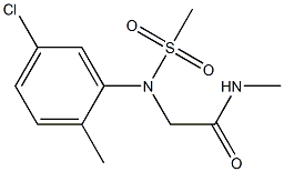 2-[5-chloro-2-methyl(methylsulfonyl)anilino]-N-methylacetamide 结构式