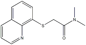 N,N-dimethyl-2-(8-quinolinylsulfanyl)acetamide 结构式