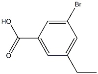 3-bromo-5-ethylbenzoic acid 结构式