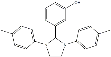 3-[1,3-bis(4-methylphenyl)-2-imidazolidinyl]phenol 结构式