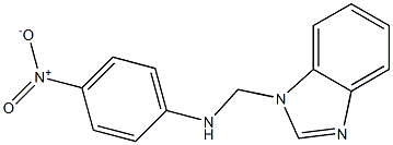 1-({4-nitroanilino}methyl)-1H-benzimidazole 结构式