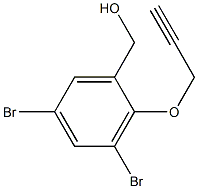 [3,5-dibromo-2-(2-propynyloxy)phenyl]methanol 结构式