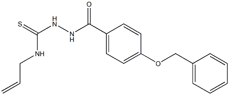 N-allyl-2-[4-(benzyloxy)benzoyl]hydrazinecarbothioamide 结构式