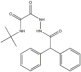 N-(tert-butyl)-2-[2-(diphenylacetyl)hydrazino]-2-oxoacetamide 结构式