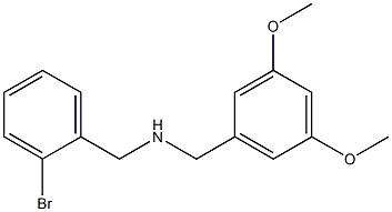 (2-bromophenyl)-N-(3,5-dimethoxybenzyl)methanamine 结构式