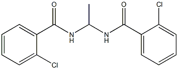 2-chloro-N-{1-[(2-chlorobenzoyl)amino]ethyl}benzamide 结构式