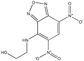 2-({5,7-bisnitro-2,1,3-benzoxadiazol-4-yl}amino)ethanol 结构式