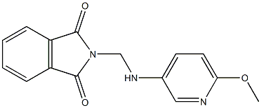 2-{[(6-methoxy-3-pyridinyl)amino]methyl}-1H-isoindole-1,3(2H)-dione 结构式