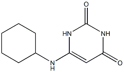 6-(cyclohexylamino)pyrimidine-2,4(1H,3H)-dione 结构式