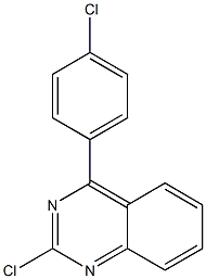 2-chloro-4-(4-chlorophenyl)quinazoline 结构式