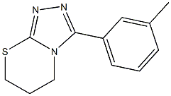 3-(3-methylphenyl)-6,7-dihydro-5H-[1,2,4]triazolo[3,4-b][1,3]thiazine 结构式