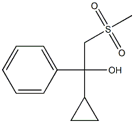 1-cyclopropyl-2-(methylsulfonyl)-1-phenylethanol 结构式