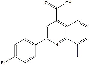 2-(4-bromophenyl)-8-methyl-4-quinolinecarboxylic acid 结构式