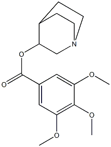 1-azabicyclo[2.2.2]oct-3-yl 3,4,5-trimethoxybenzoate 结构式