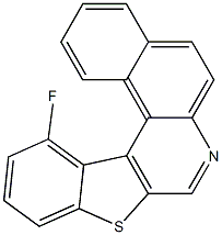 13-fluorobenzo[f][1]benzothieno[2,3-c]quinoline 结构式