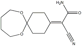 2-cyano-2-(7,12-dioxaspiro[5.6]dodec-3-ylidene)acetamide 结构式