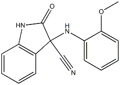 3-(2-methoxyanilino)-2-oxoindoline-3-carbonitrile 结构式