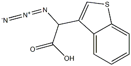 azido(1-benzothien-3-yl)acetic acid 结构式