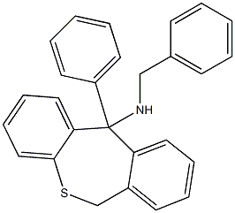 N-benzyl-N-(11-phenyl-6,11-dihydrodibenzo[b,e]thiepin-11-yl)amine 结构式