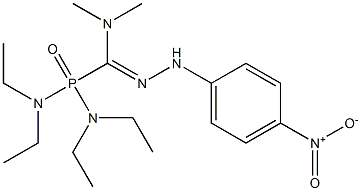 bis(diethylamino)-N'-{4-nitrophenyl}-N,N-dimethylphosphinecarbohydrazonamide oxide 结构式