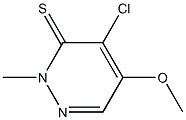 4-chloro-5-methoxy-2-methyl-3(2H)-pyridazinethione 结构式