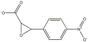 3-(4-nitrophenyl)-2-oxiranecarboxylate 结构式