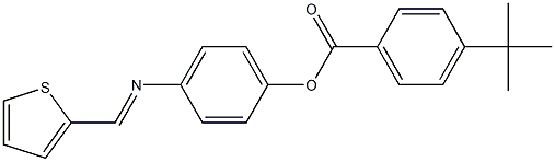 4-[(2-thienylmethylene)amino]phenyl 4-tert-butylbenzoate 结构式